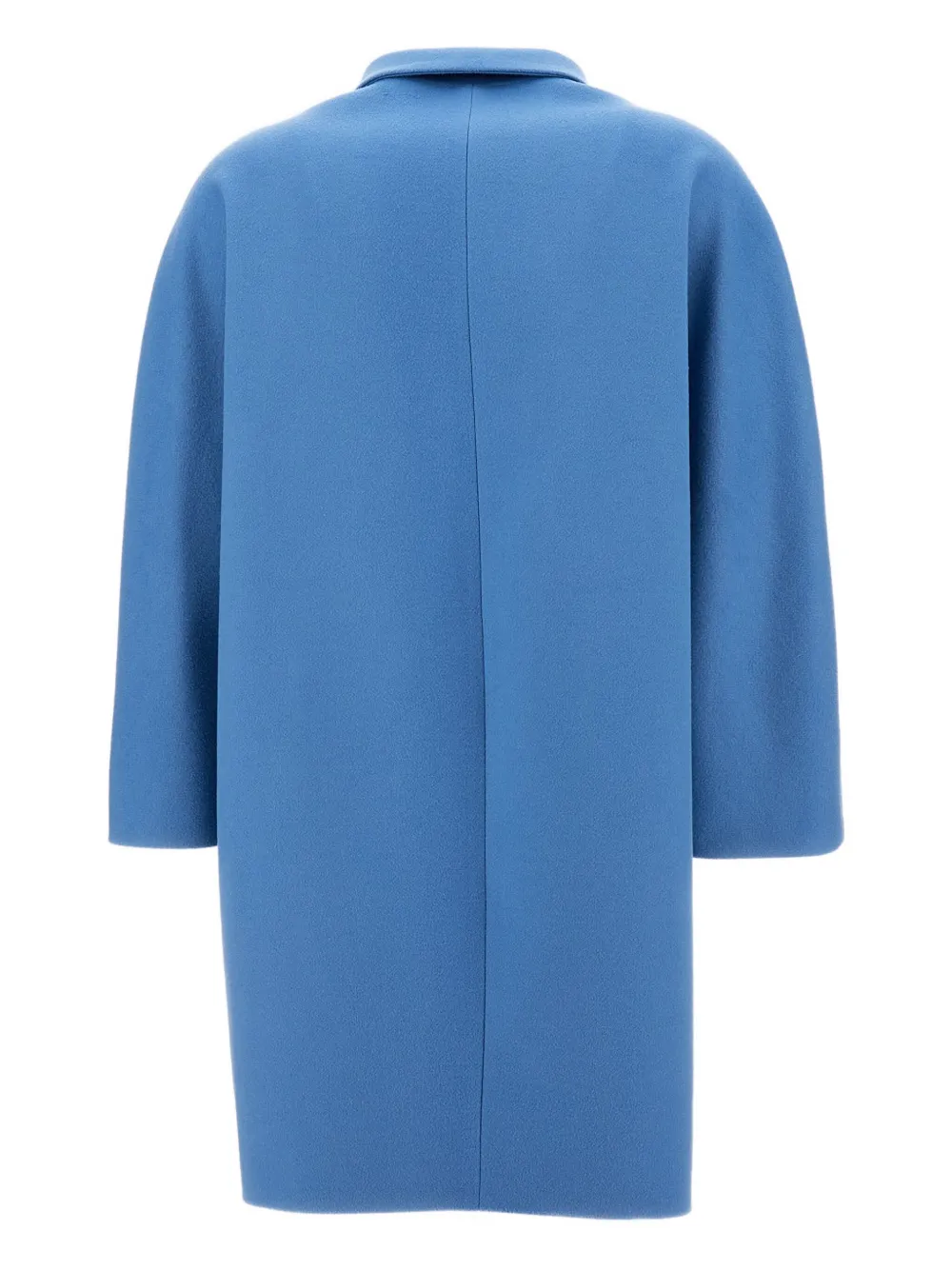 Alberto Biani Button Fastening Pocket Coat In Blue