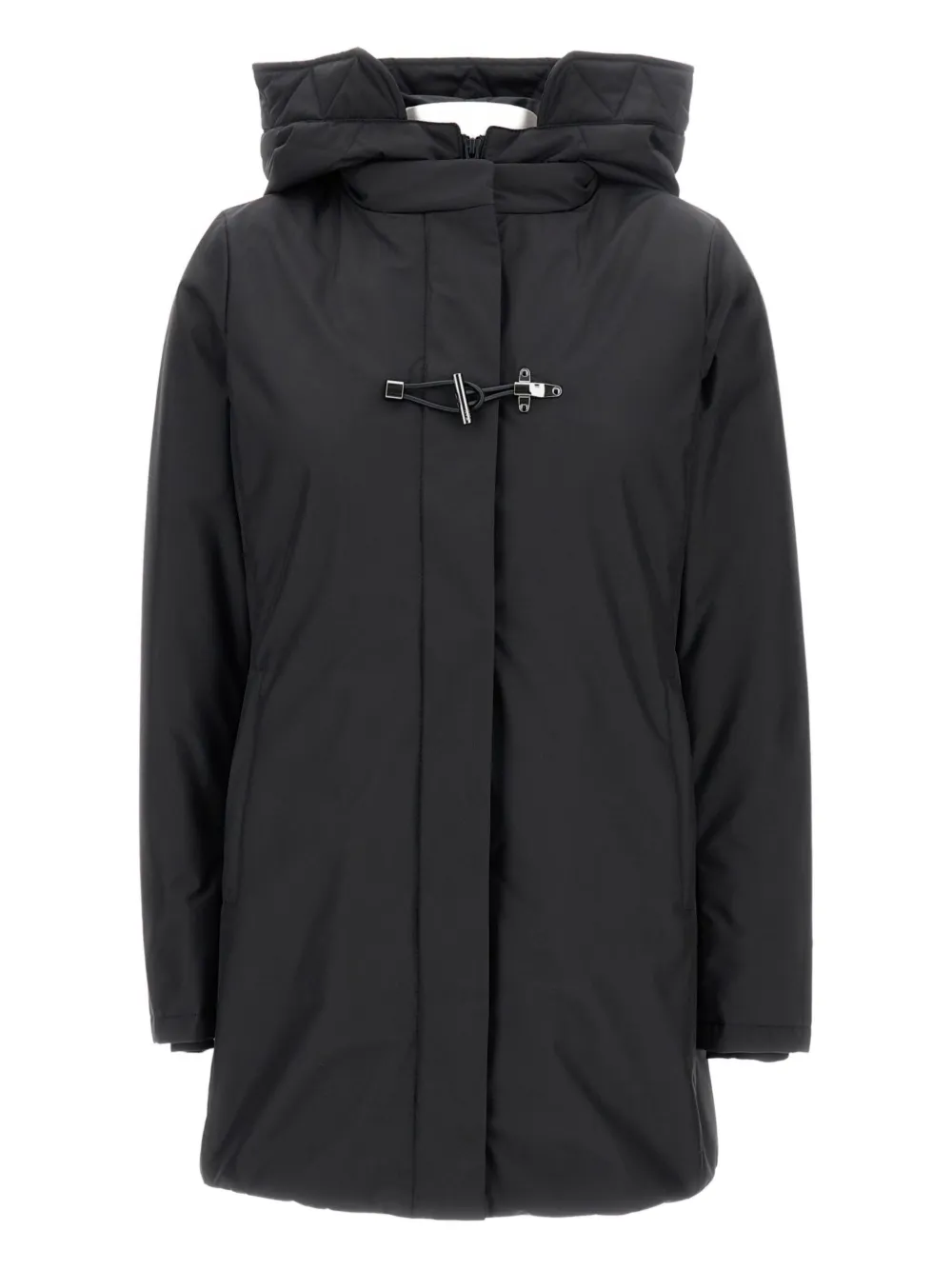 Fay hooded toggle coat - Nero