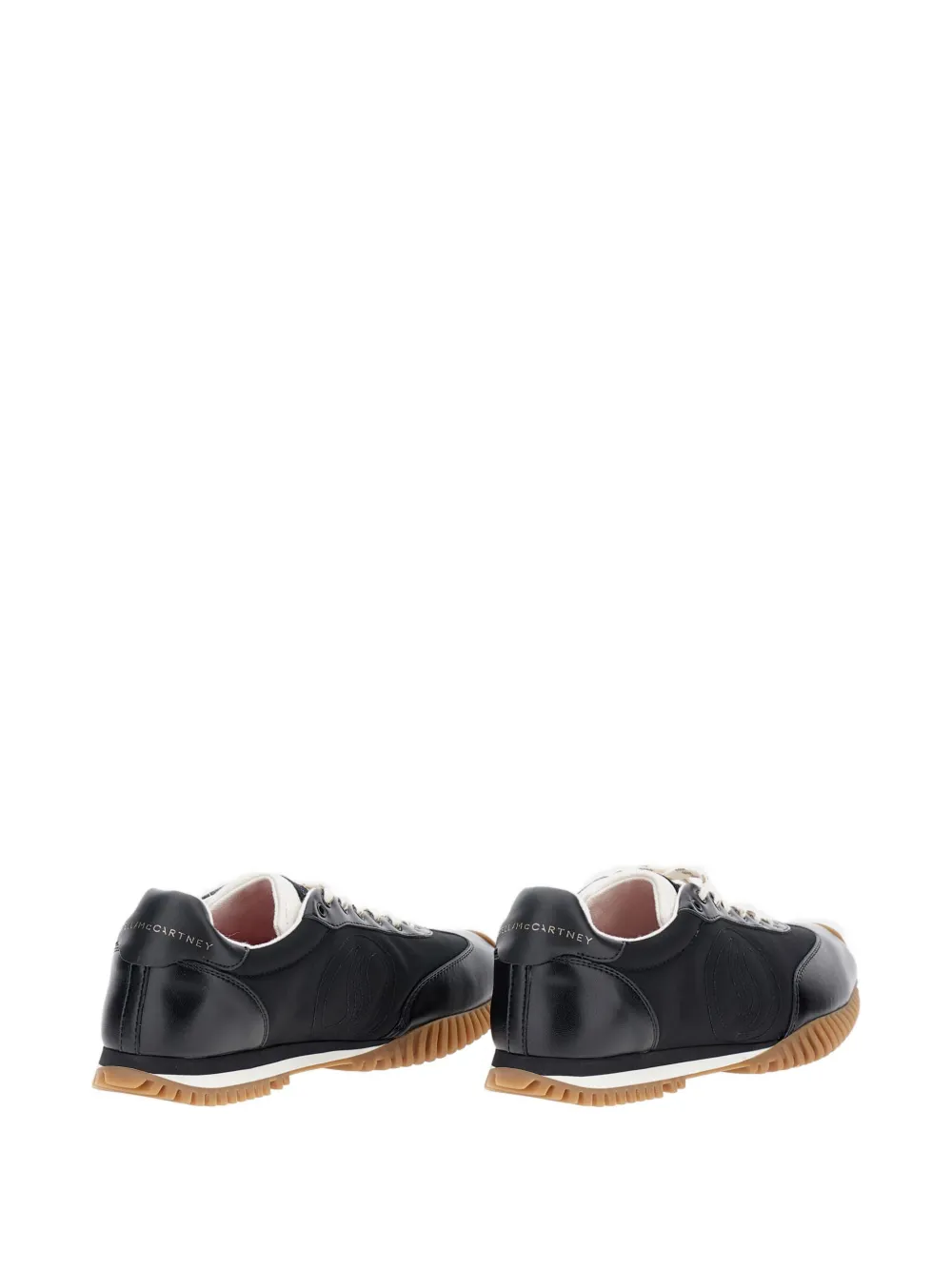 Stella McCartney S-wave Sport logo-detail rubber-sole sneakers Black
