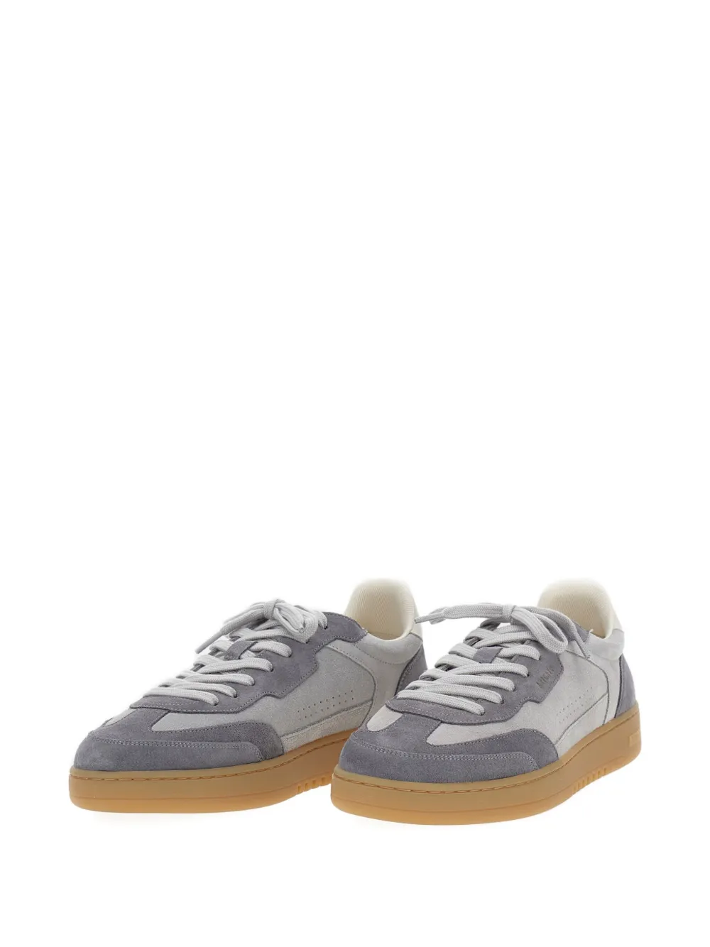 Axel Arigato Leather And Suede Sneakers With Embossed Logo In Gray