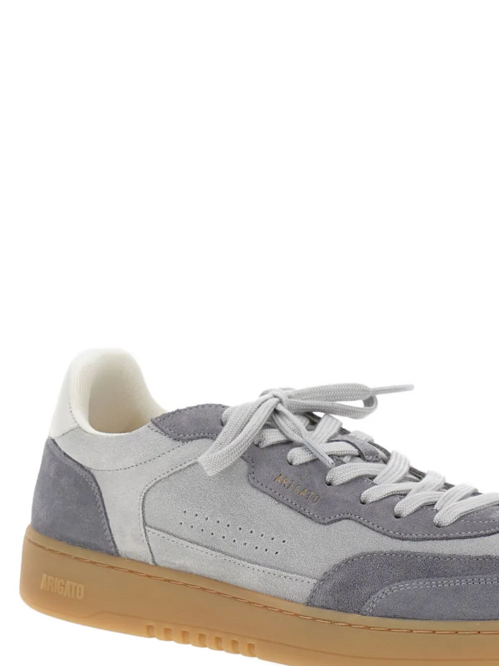 Axel Arigato Leather And Suede Sneakers With Embossed Logo In Gray