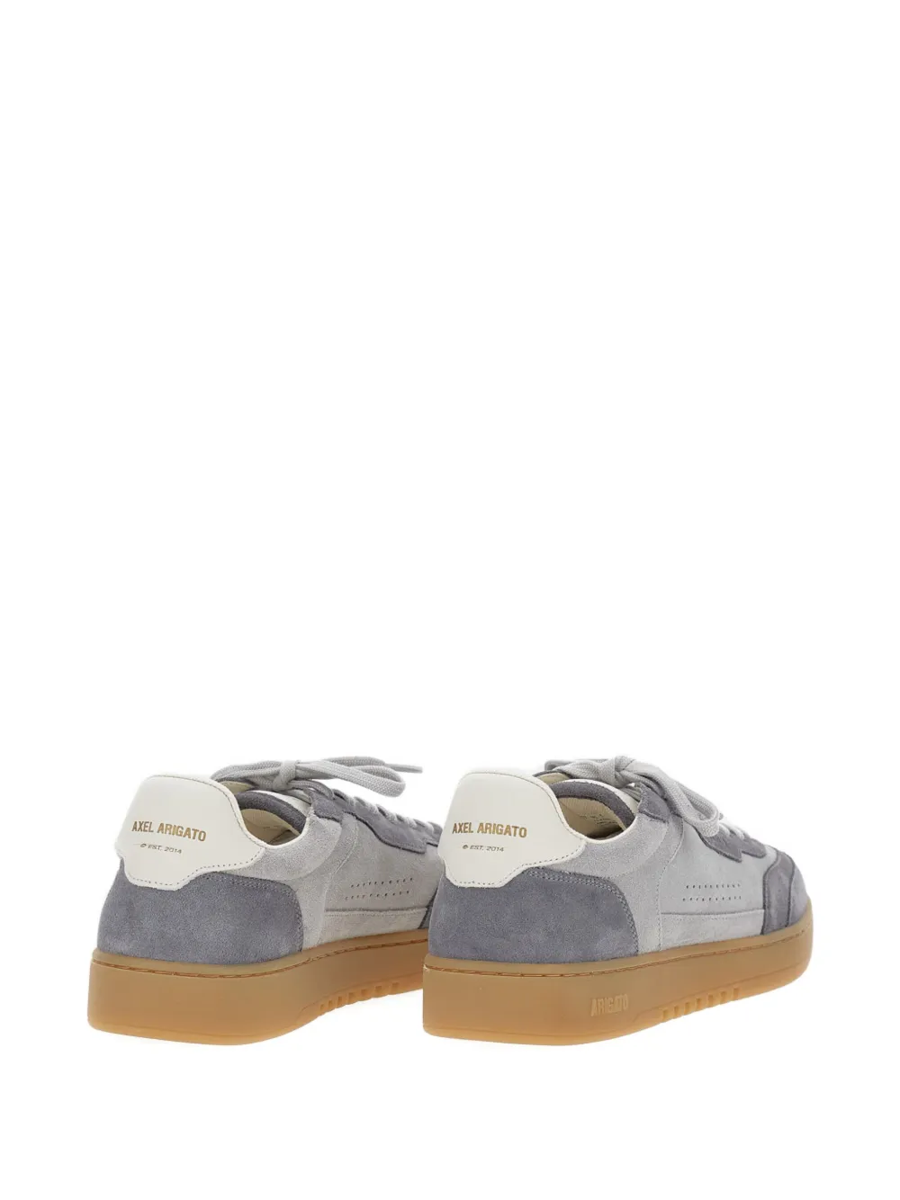 Axel Arigato Leather And Suede Sneakers With Embossed Logo In Gray