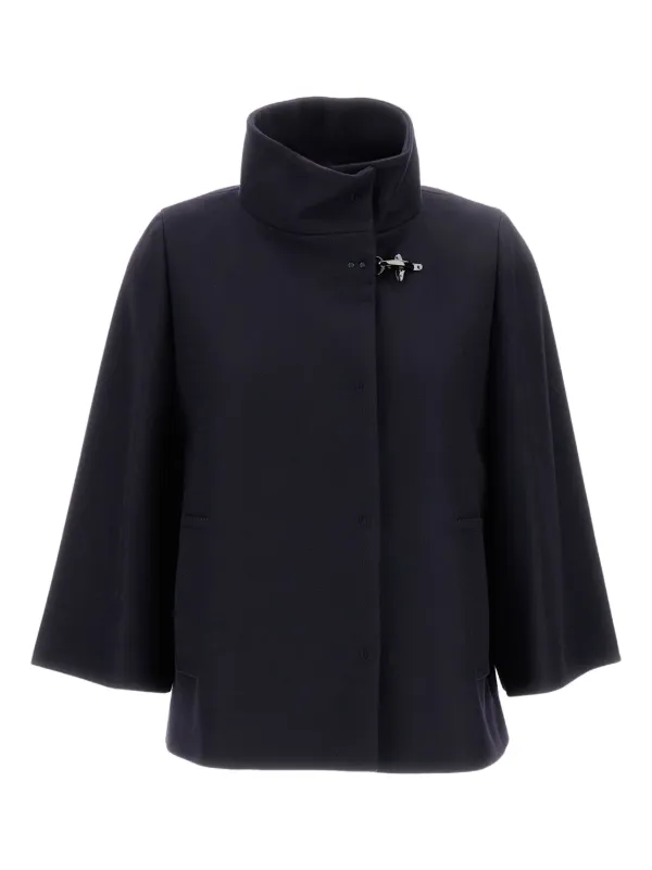 Fay high-neck Clasp Jacket Blue FARFETCH PH