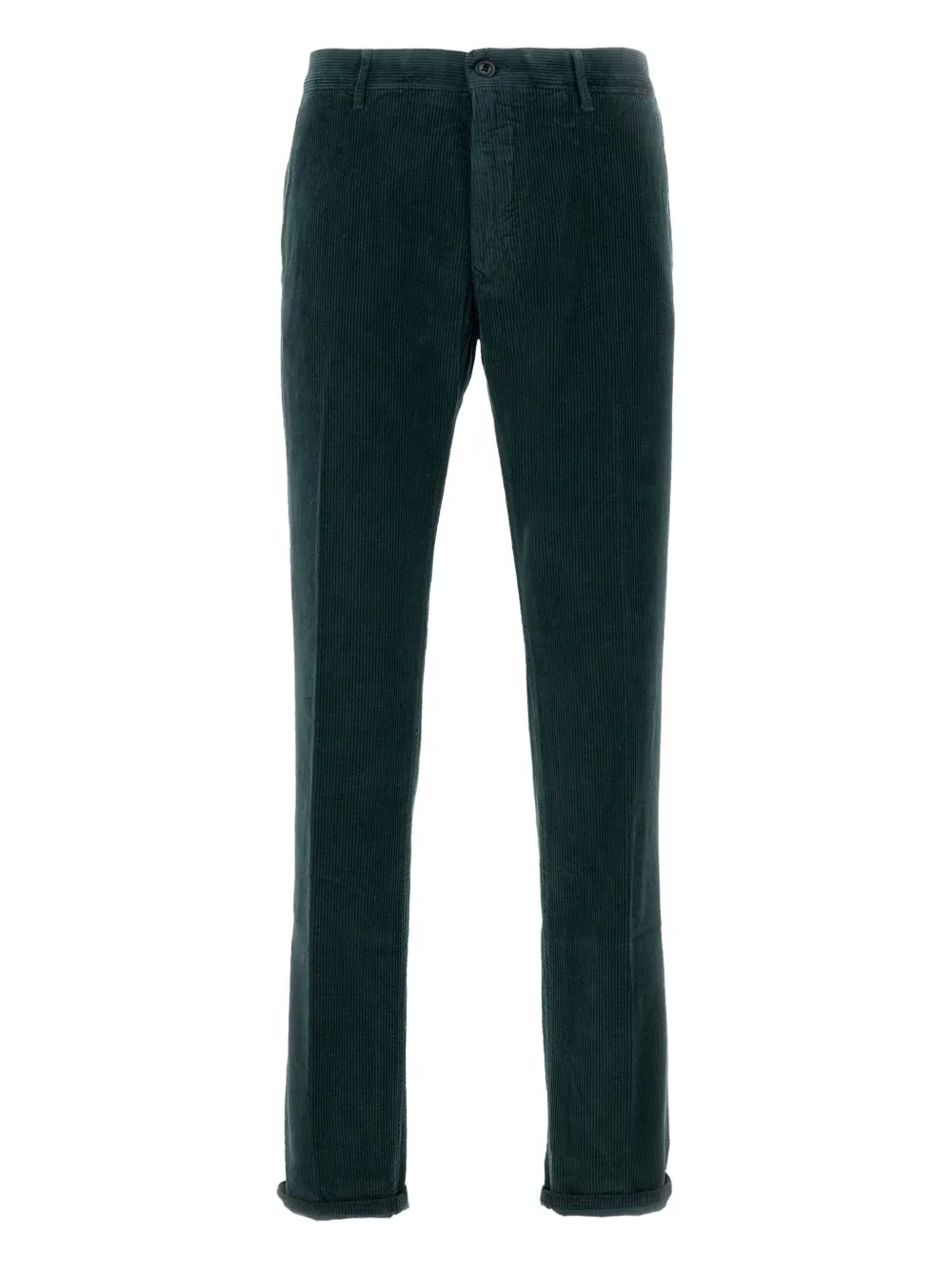 Incotex corduroy zip-fly trousers | Green | Image 1