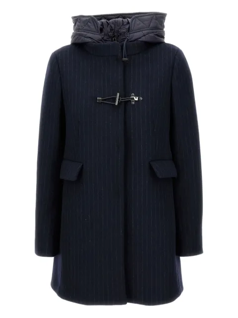 Fay pinstripe toggle coat