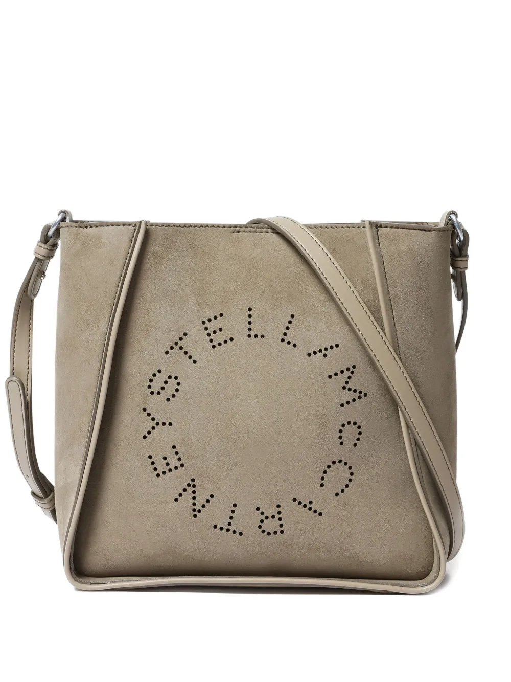 Stella McCartney logo-detail shoulder bag Beige