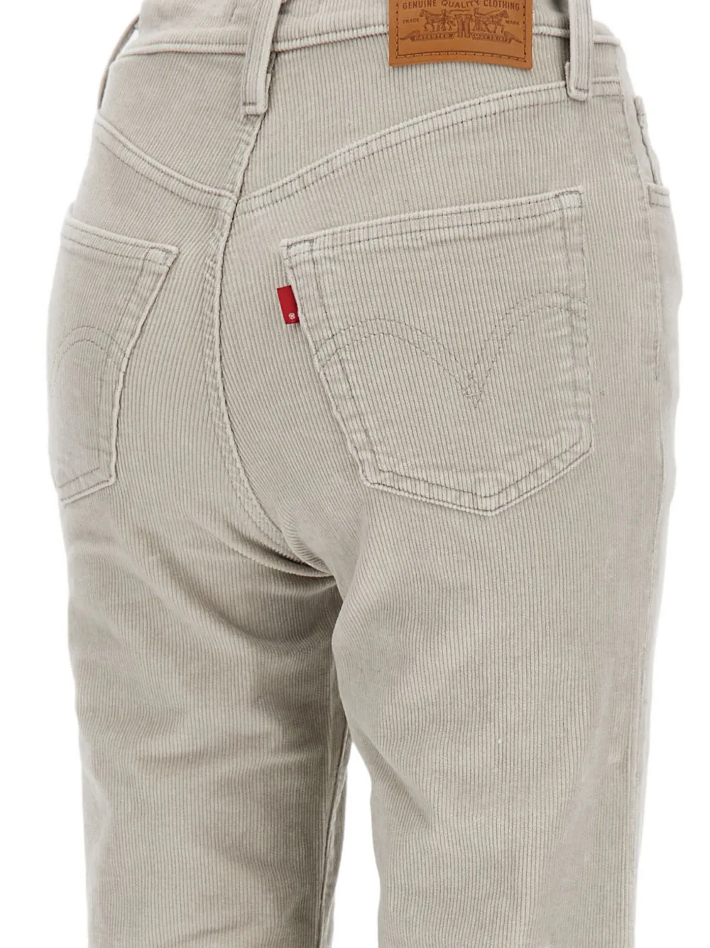 Levi's Geribbelde broek met vijf zakken Beige