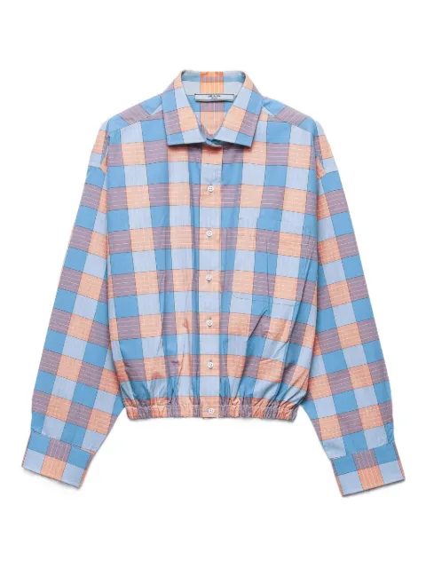 Prada checked poplin shirt