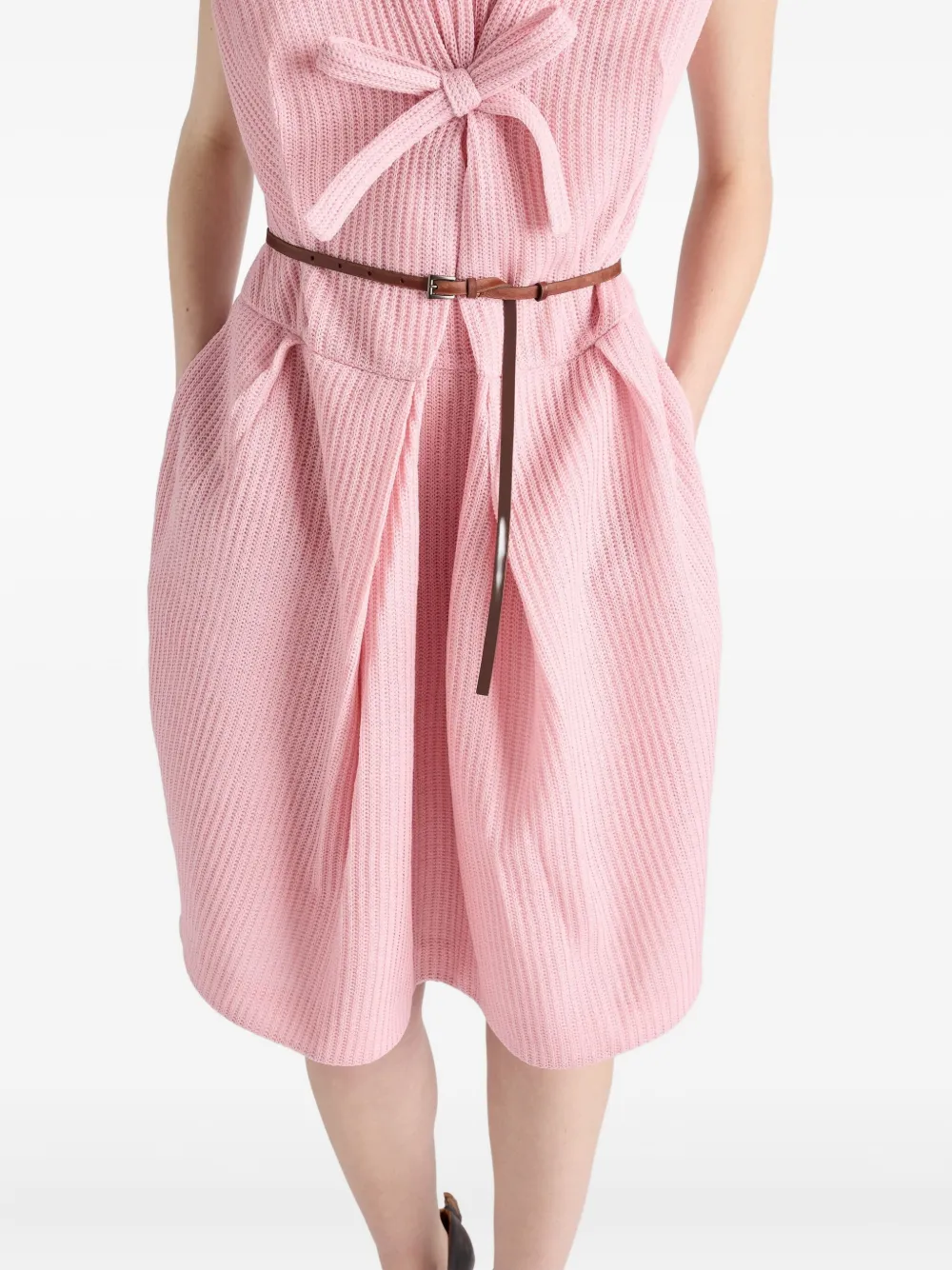 Prada Jurk met strikdetail Roze