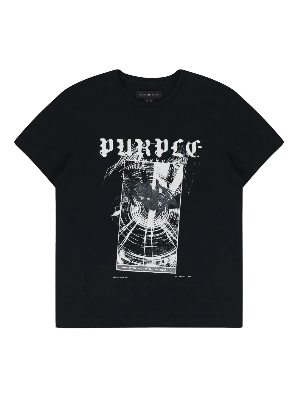 STADIUM "black" graphic-print T-shirt