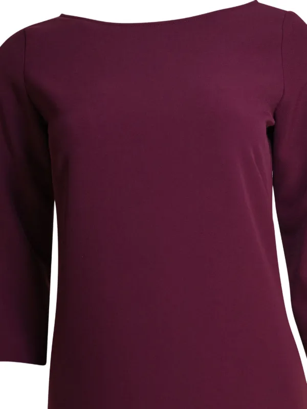 pink silk long sleeve dress Layla Ruched Plunge Neck Long Sleeve Metallic Jersey Mini Dress in Rose Pink