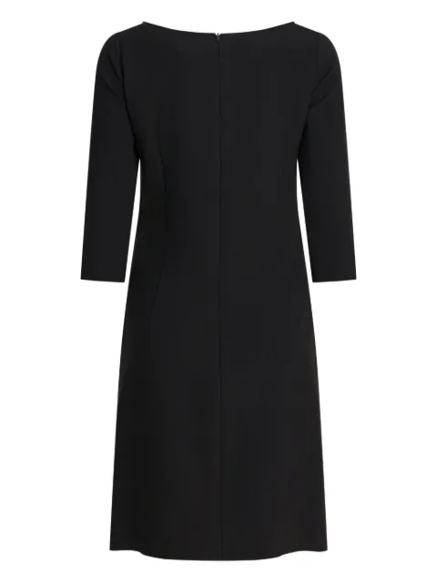 Semper three-quarter sleeve boat-neck dress