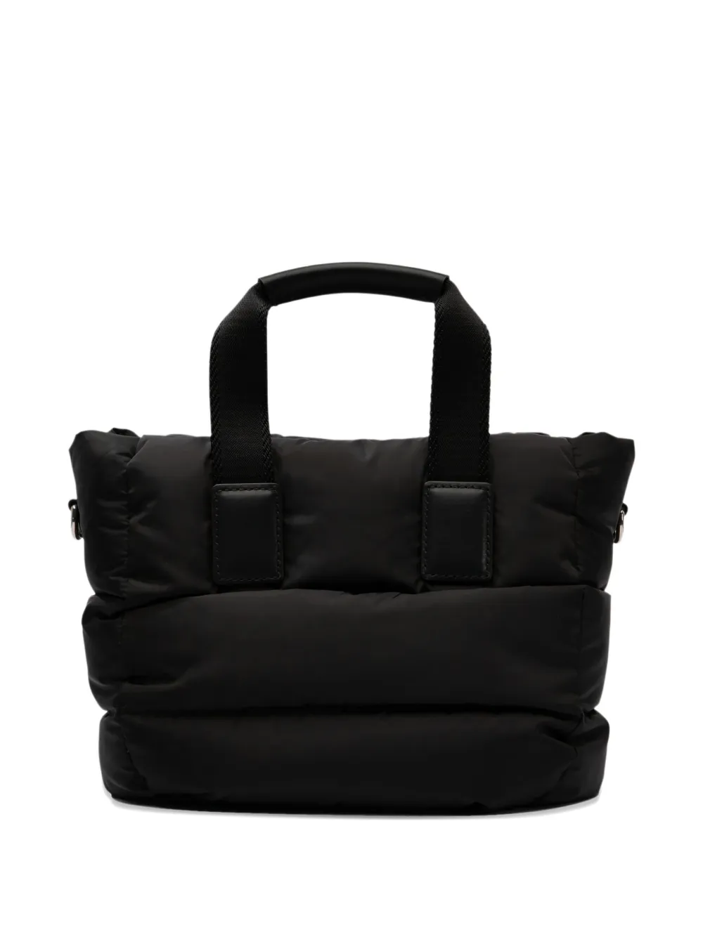 Moncler quilted tote bag Zwart
