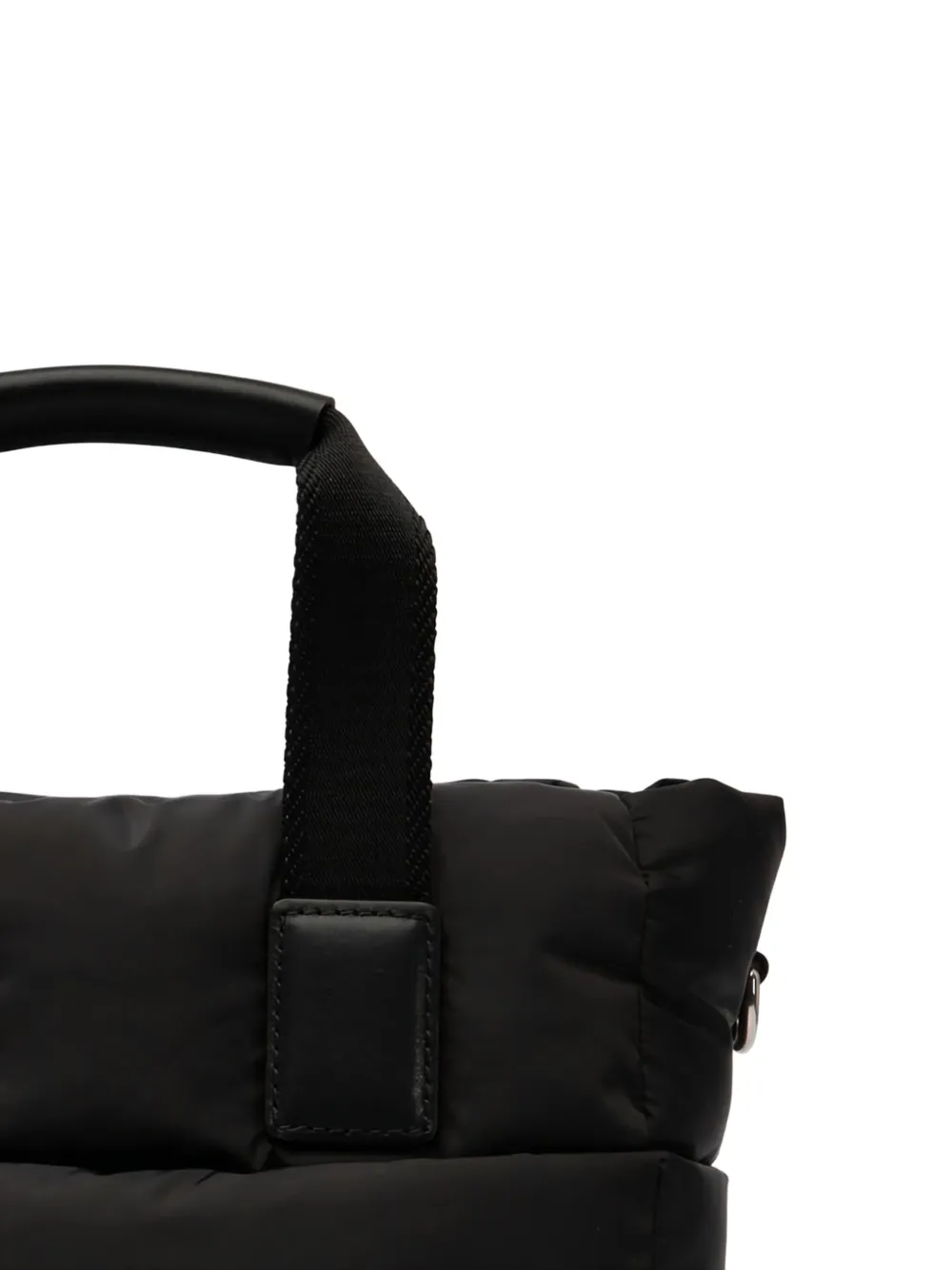 Moncler quilted tote bag Zwart