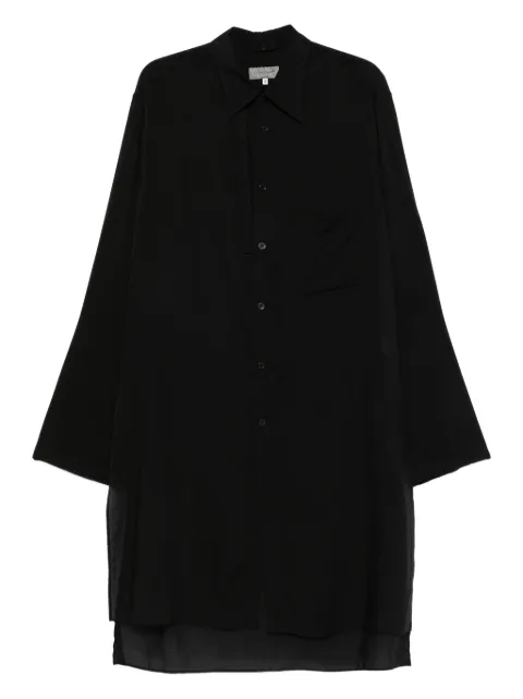 Yohji Yamamoto asymmetric collar shirt