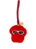 Versace Medusa fluffy bag charm - Red