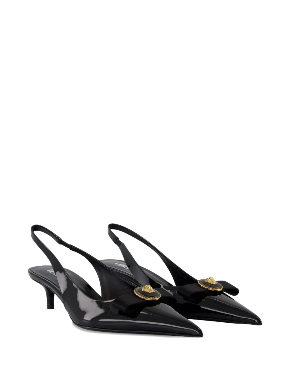 Versace 45mm Gianni slingback pumps Black