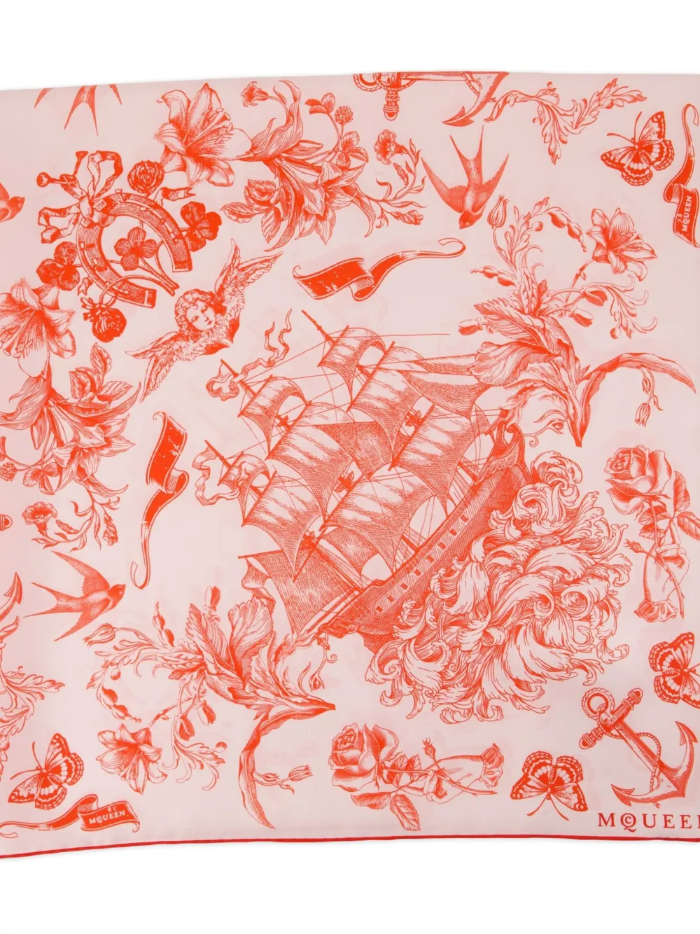 Alexander McQueen Sailor Tattoo silk scarf | Image 2