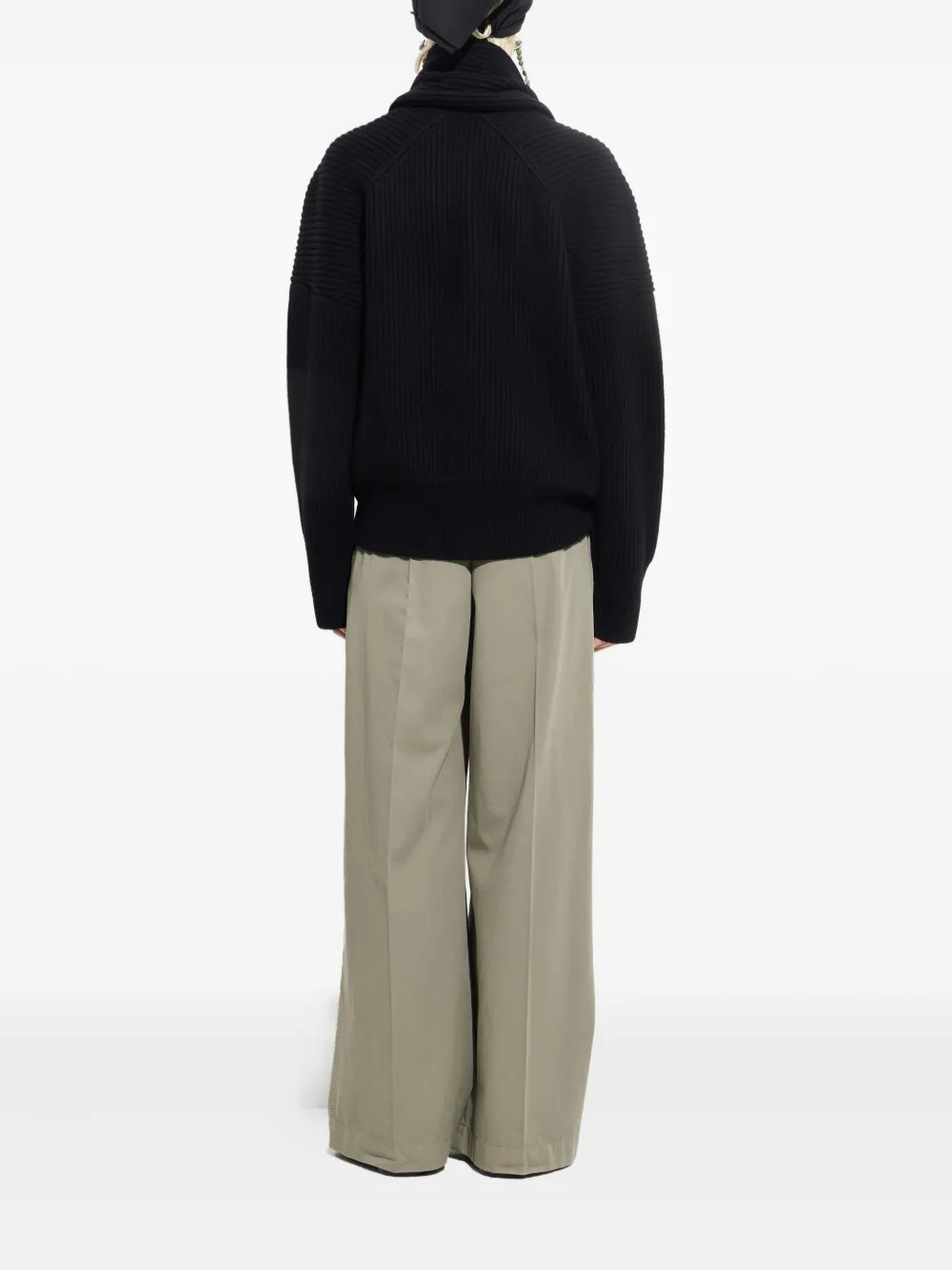 Christian Wijnants Khrami Ribbed Cardigan In Black