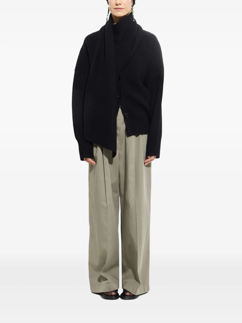 Christian Wijnants Khrami geribbeld vest Zwart