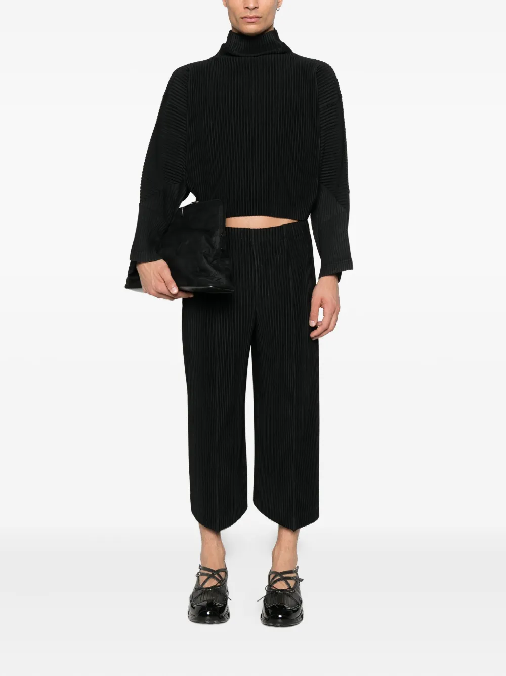 Homme Plissé Issey Miyake pleated trousers - Zwart