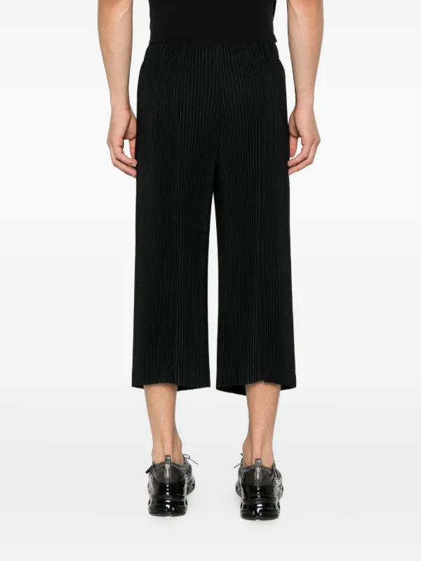 Homme Plissé Issey Miyake プリーツ パンツ | ブラック | FARFETCH JP