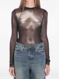 Jean Paul Gaultier Body Dust long-sleeve top - Black