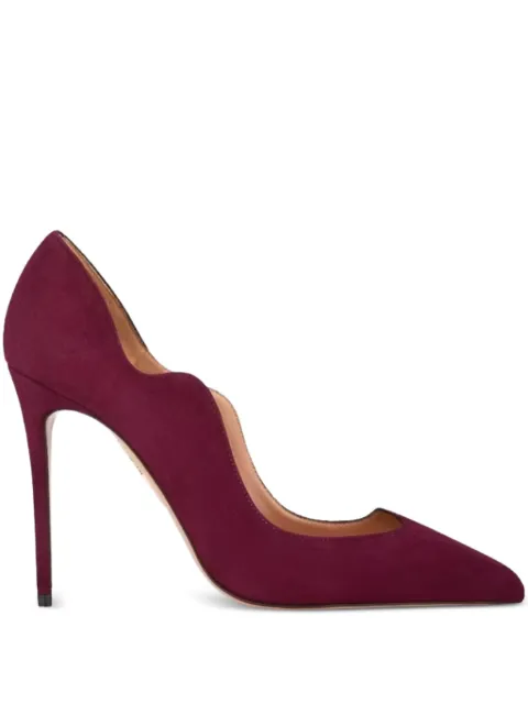Aquazzura Artiste pointed suede pumps