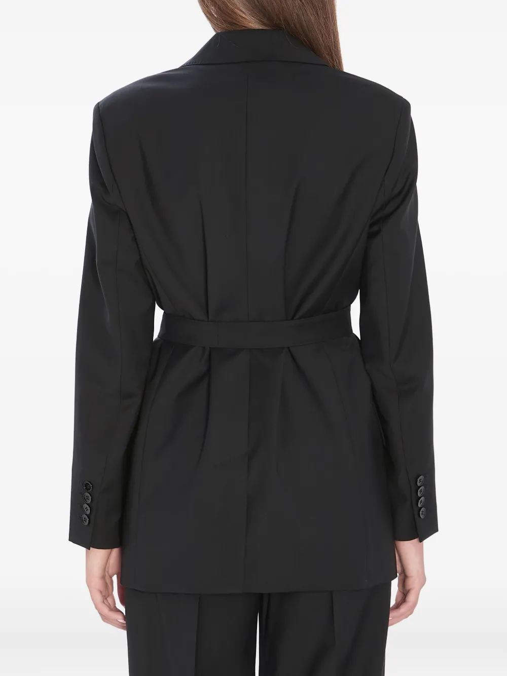 Max Mara Blazer met puntige revers Zwart