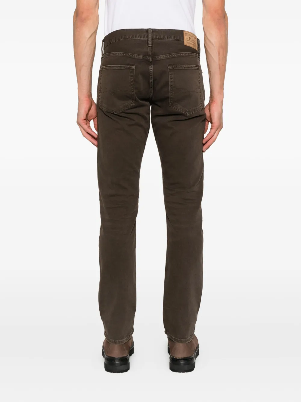 Polo Ralph Lauren logo-patch jeans Bruin