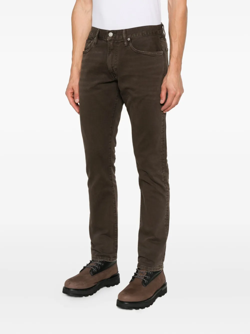 Polo Ralph Lauren logo-patch jeans Bruin