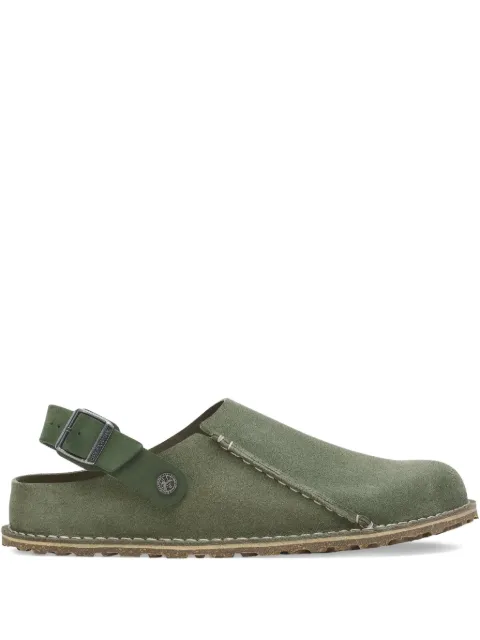 Birkenstock Lutry Premium "leather thyme" slingback mules
