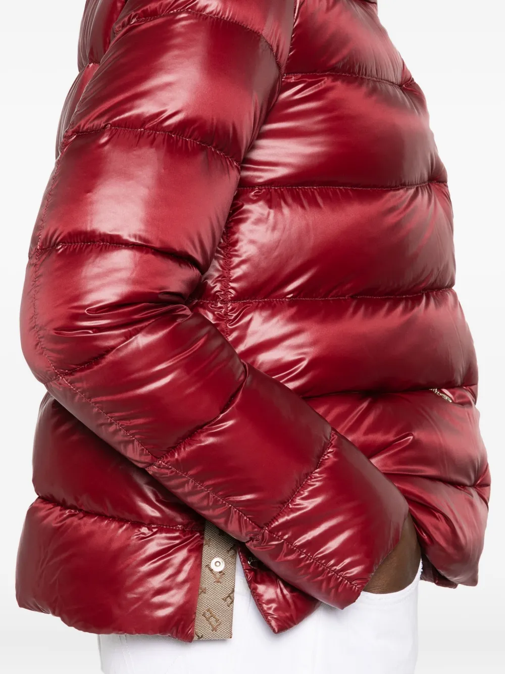 Herno quilted high-neck padded jacket Rood