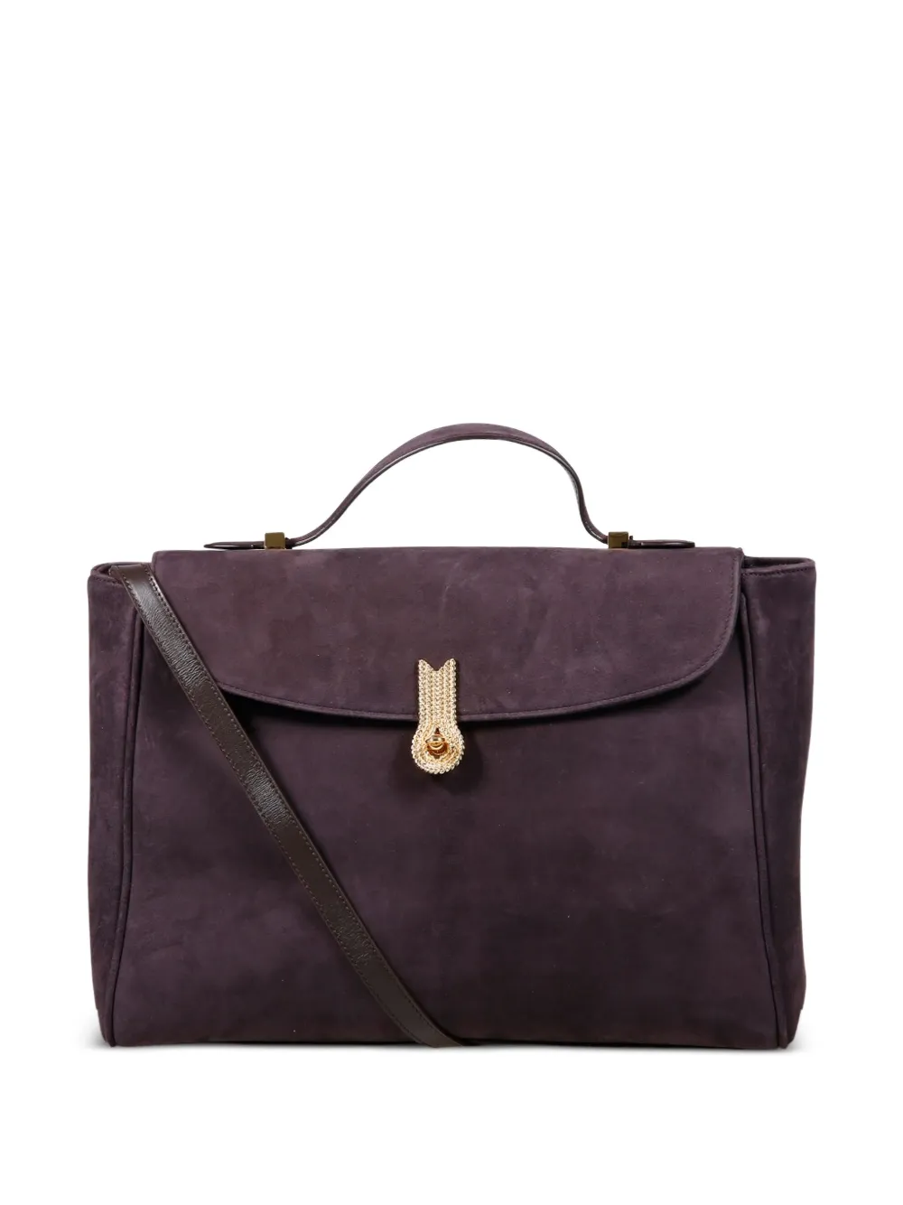 Queen Mum crystal-embellished top-handle tote bag