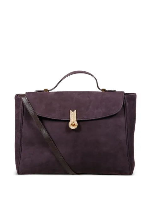 amato daniele Queen Mum crystal-embellished top-handle tote bag