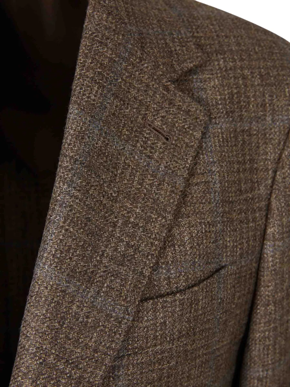 Canali Geruite blazer Bruin