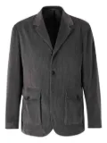 Canali corduroy patch-pocket shirt jacket - Brown