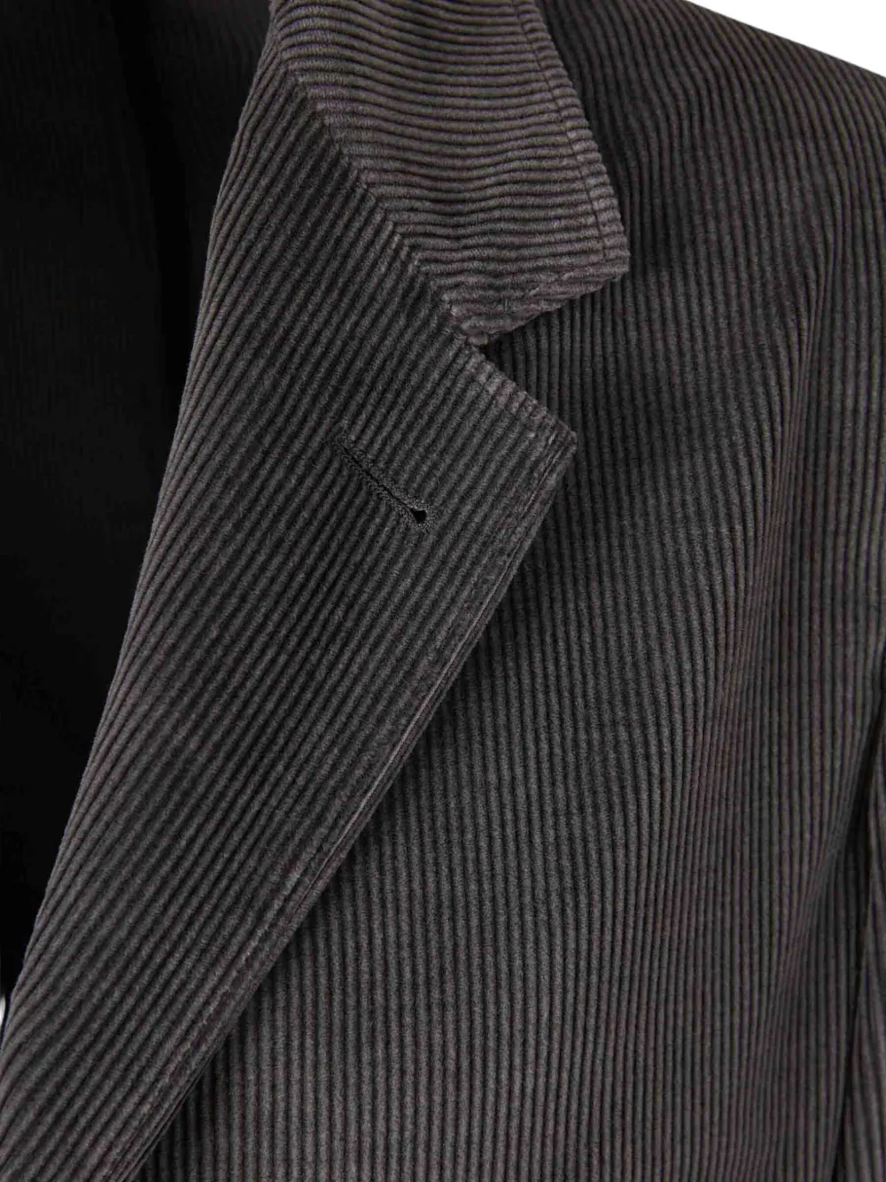 Canali Ribfluwelen shirtjack met opgestikte zak Bruin