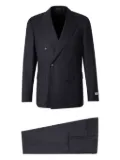 Canali pinstripe double-breasted suit - Blue