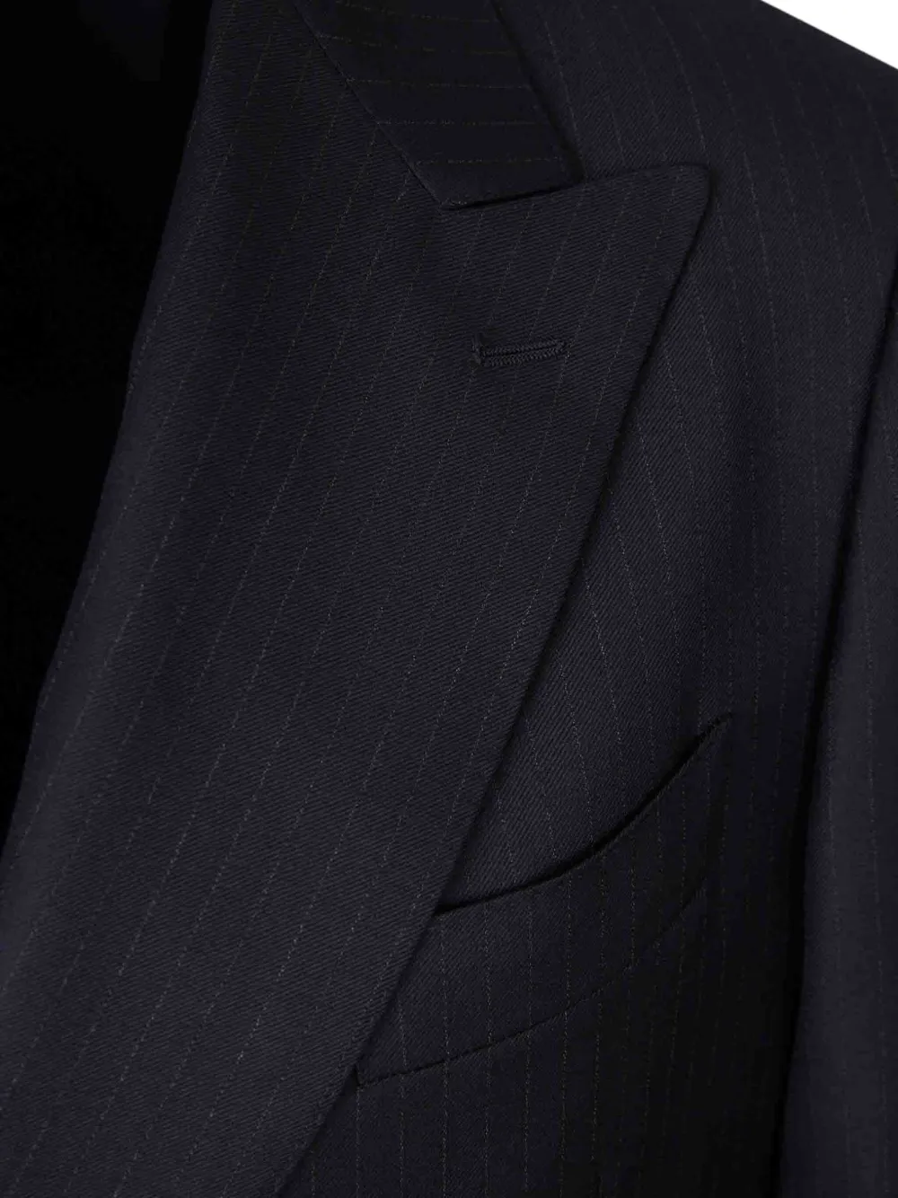Canali Pak met krijtstreep Blauw