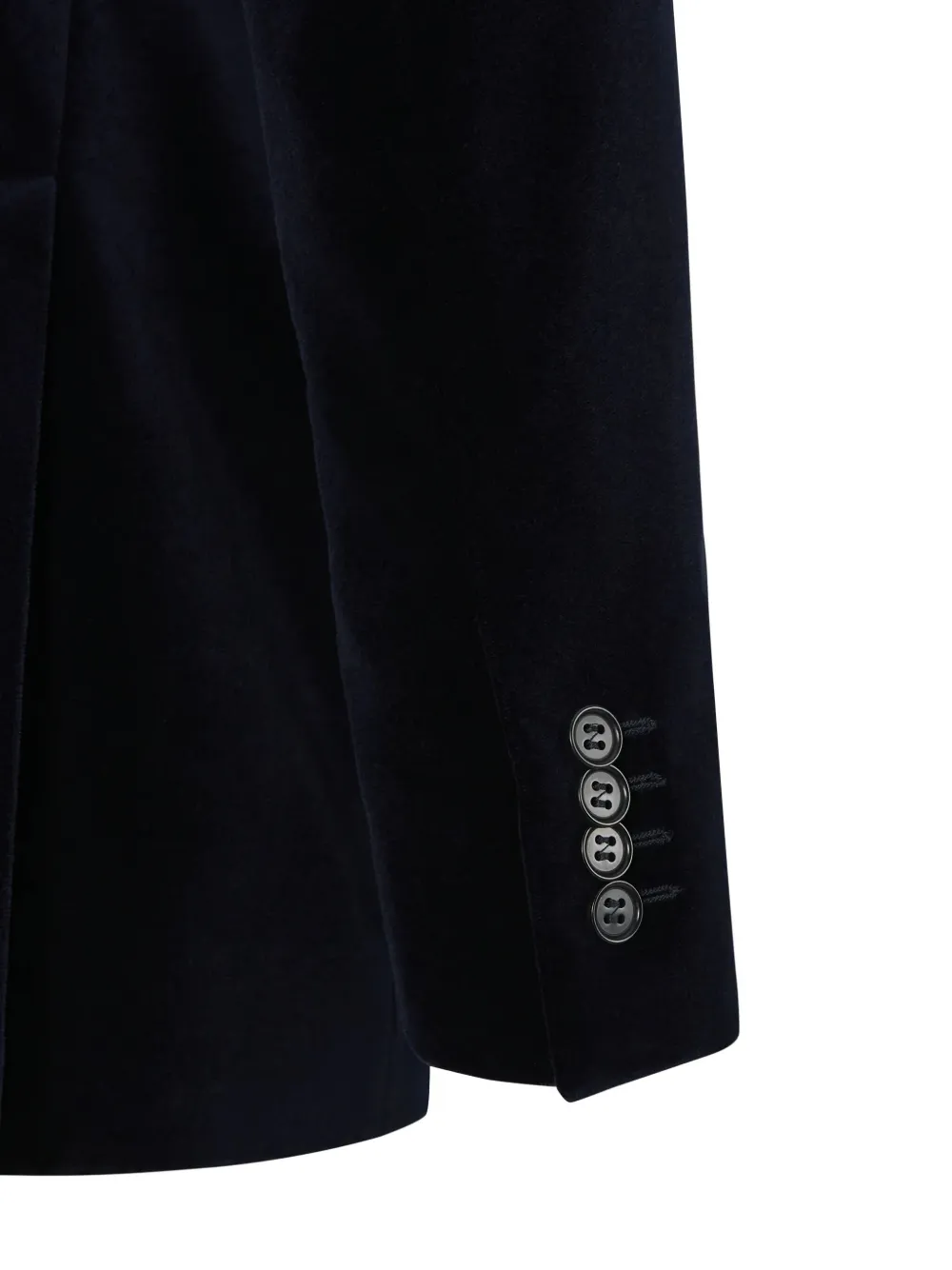 Canali Velvet Two-button Jacket In Blue