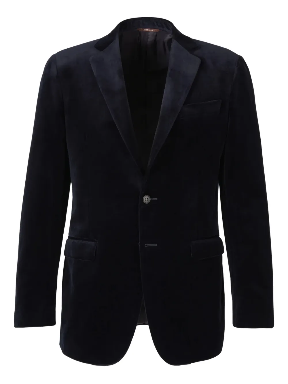 Canali velvet two-button jacket | Blue | Image 1