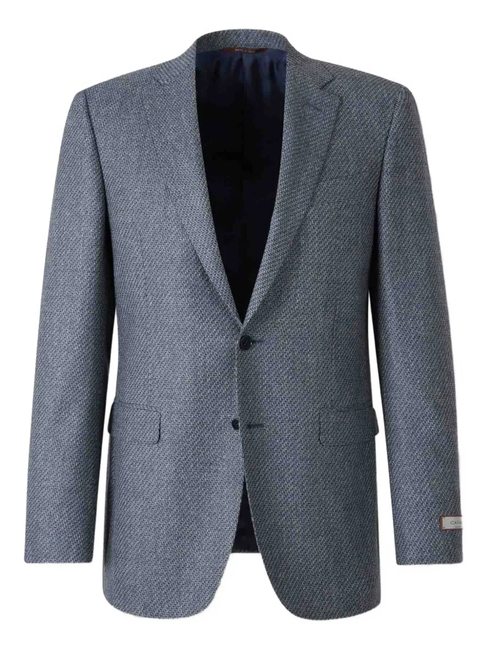 textured single-breasted blazer