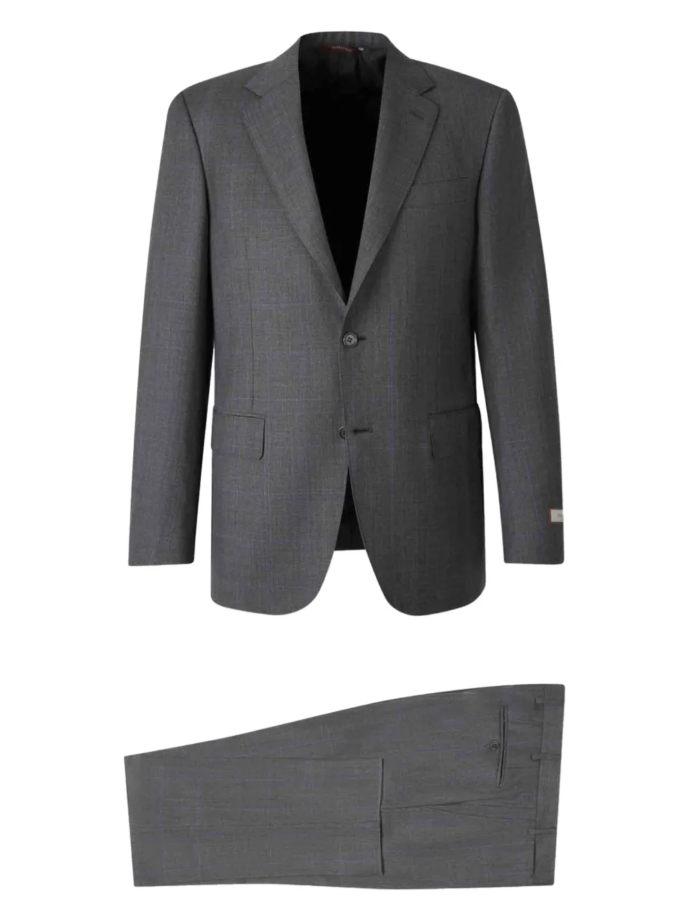 checked wool suit