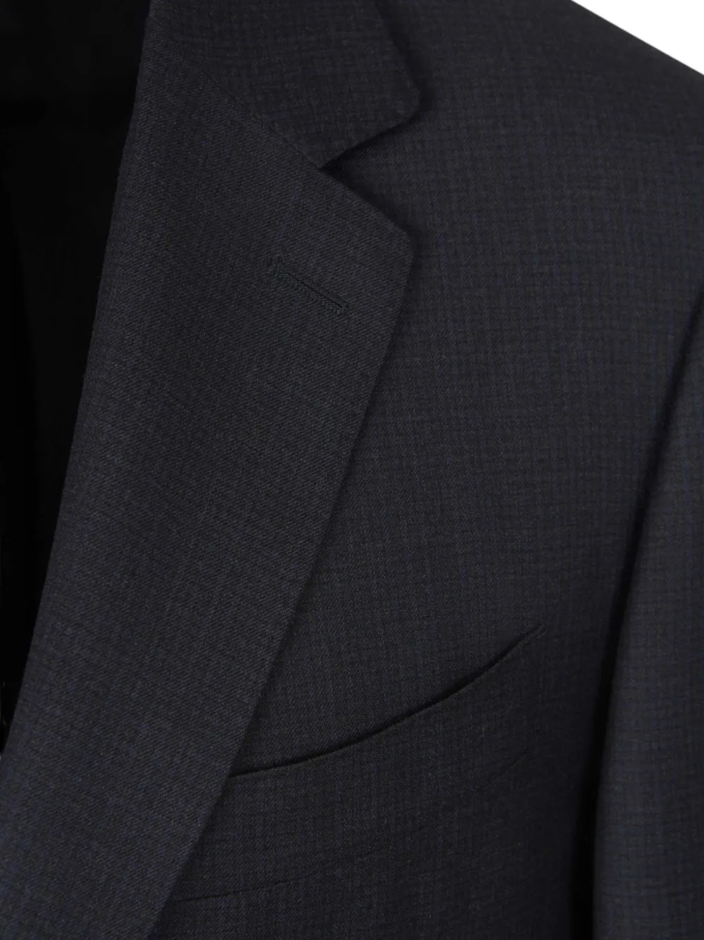 Canali Check-pattern Suit In Black
