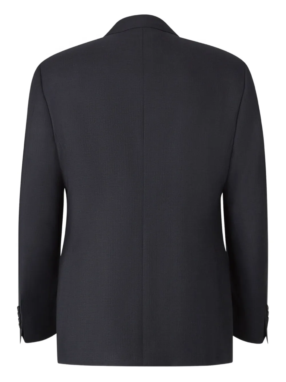 Canali Check-pattern Suit In Black