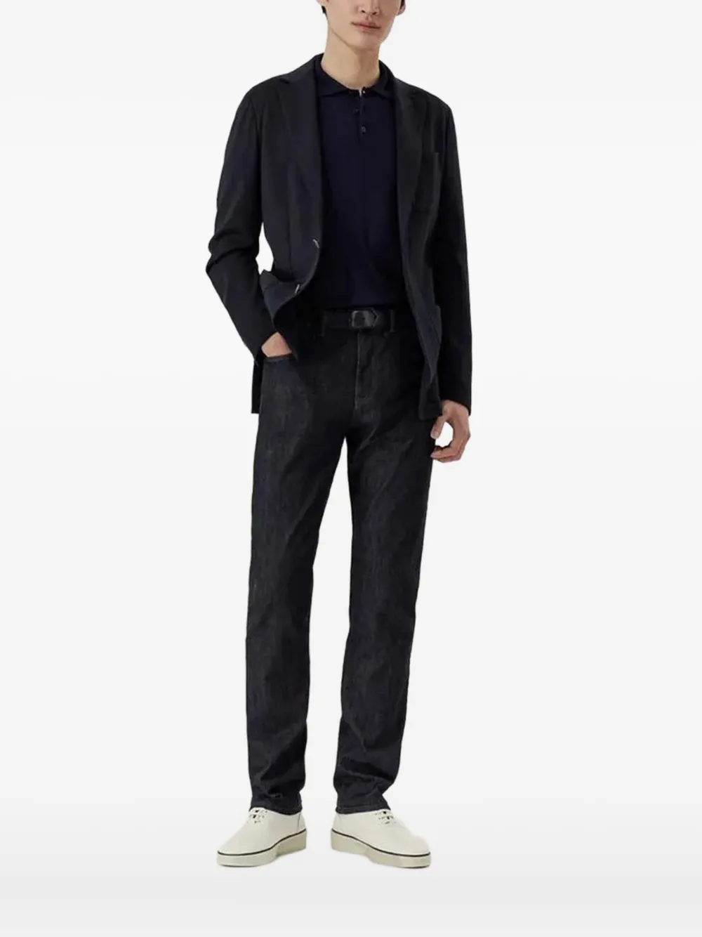 Canali notched-lapels blazer | Blue | Image 1