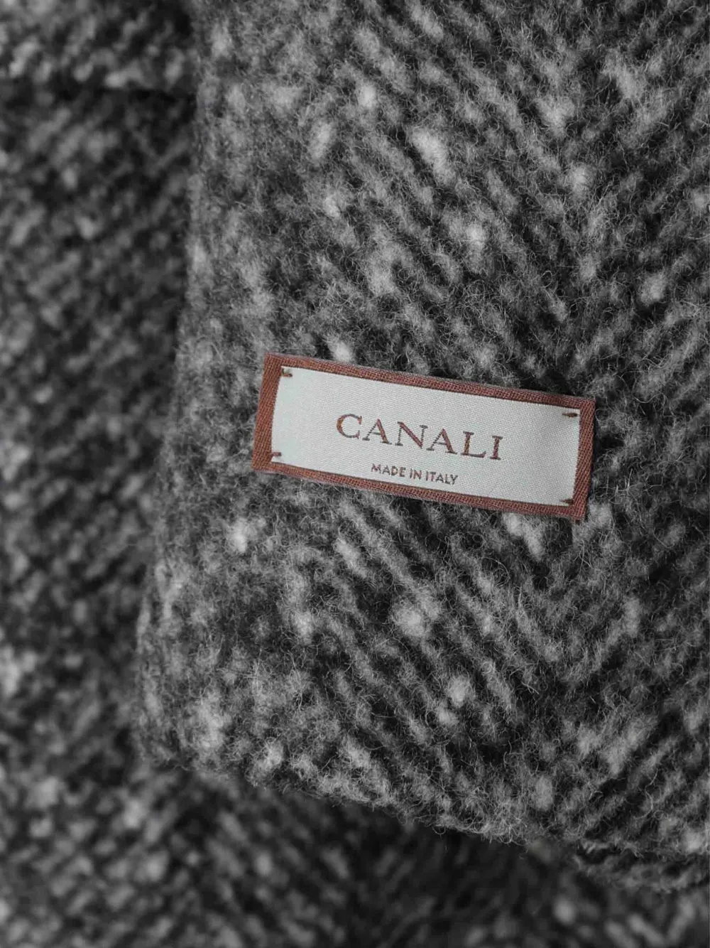 Canali Jas met ceintuur Grijs