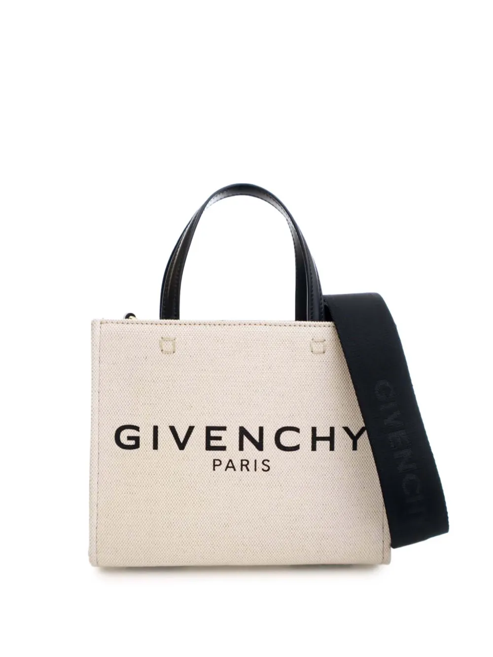 Pre-owned Givenchy 2000-2025 Mini Canvas G Tote Satchel In Brown