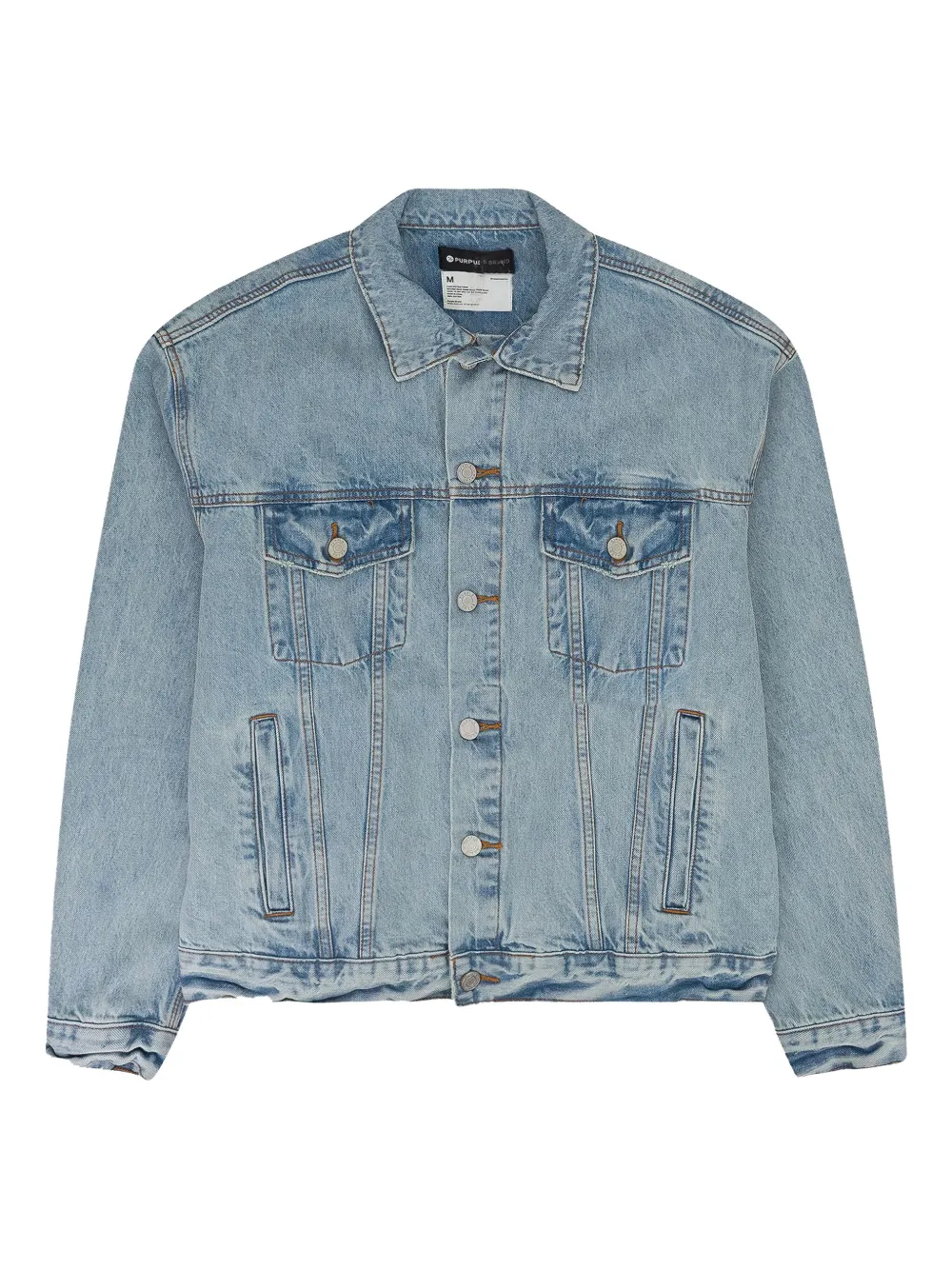STADIUM "indigo" logo-embroidered denim jacket